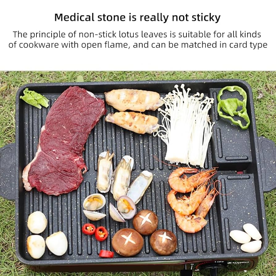 Amazon.co.jp: 焼肉プレート ih 鉄板 角型 キャンプ用品 調理